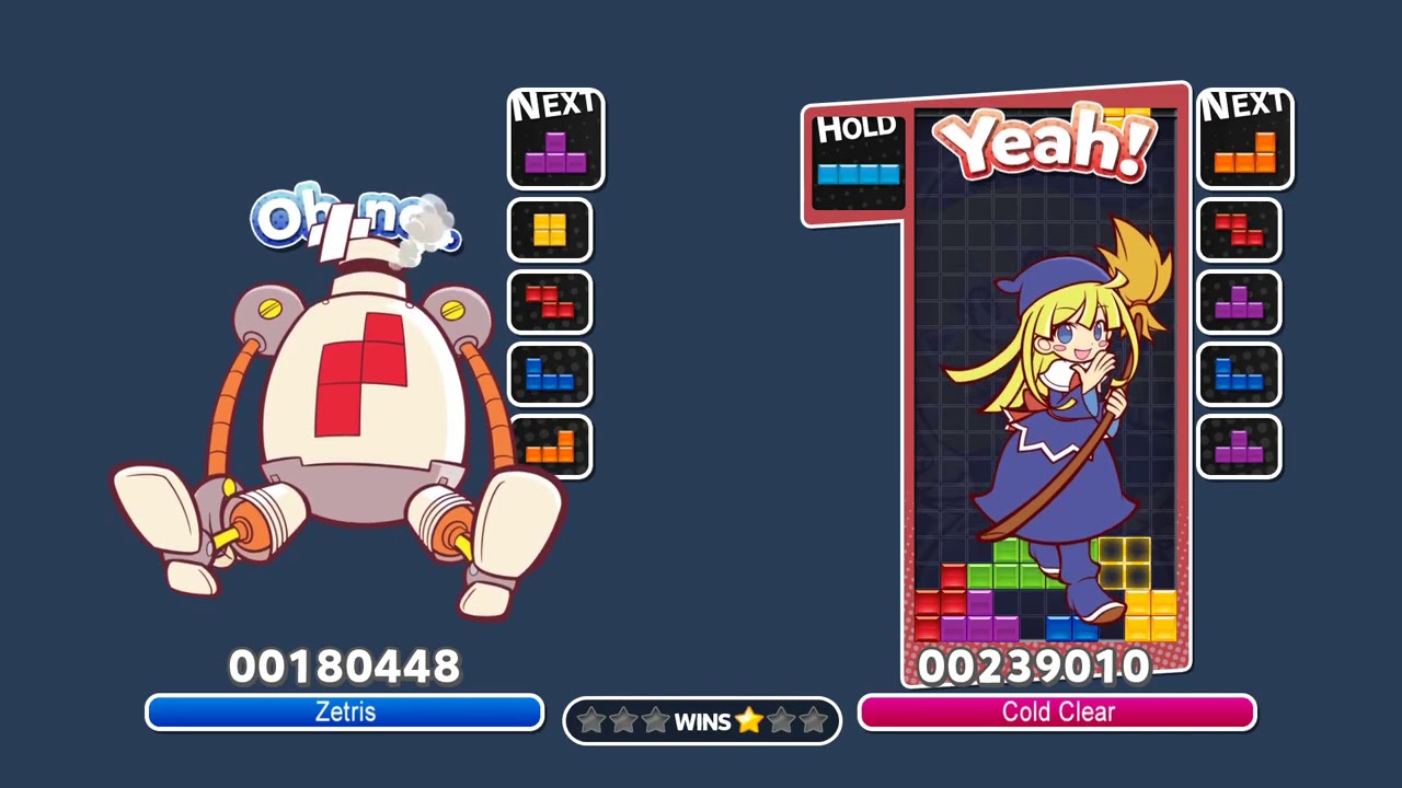 [Puyo Puyo Tetris AI] Zetris AI vs Cold Clear AI (45)