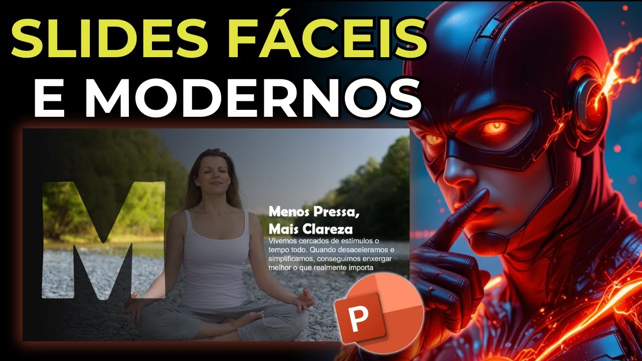 Como Criar SLIDES FÁCEIS e MODERNOS no PowerPoint | Rápido e Profissional
