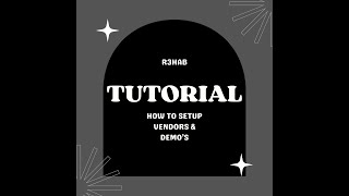 How to setup vendors & Demo's on Second Life (Caspervend)