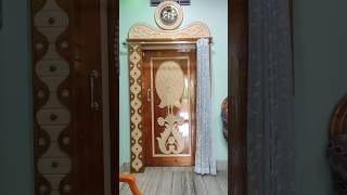 simple handmade wooden door design | viral mayur door design short viral @WoodCraft01