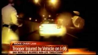 Trooper hit on I-95 in Delray Beach