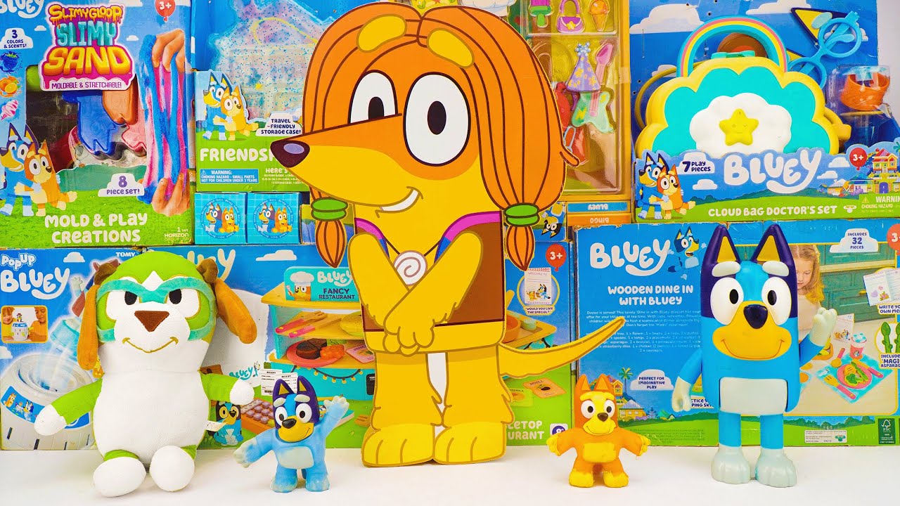 Bluey Toy Collection Unboxing Review 💙 Mystery Cute Indy Box & Honey Plush