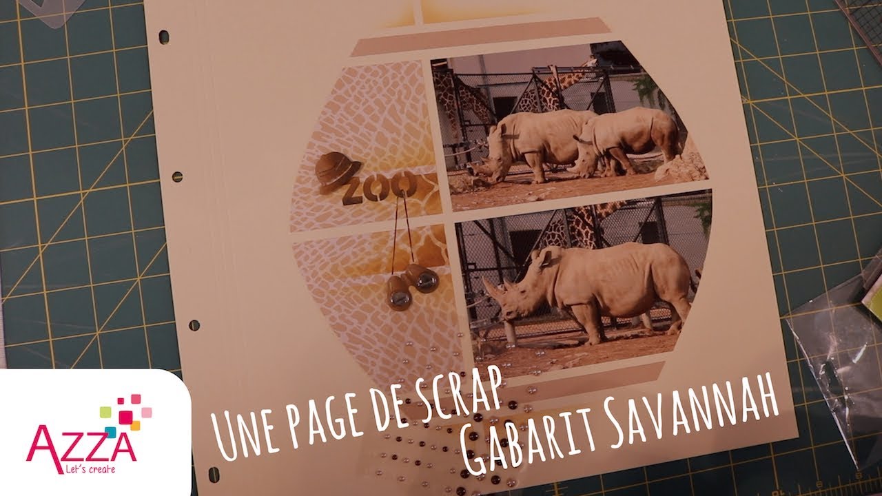 Une page de scrap | Gabarit Savannah | Dominique Spirlet