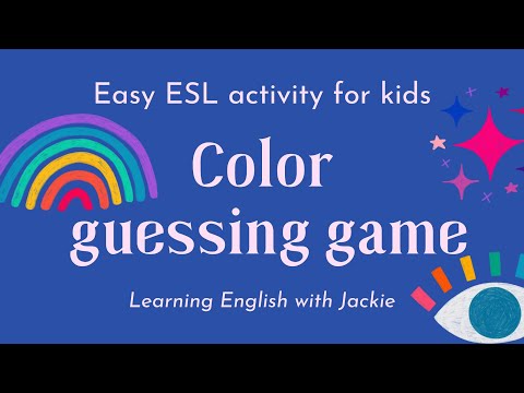 Colors Vocabulary ESL Interactive Board Game