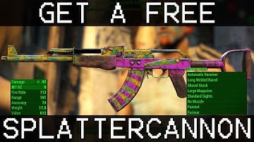 Fallout 4 Nuka World - How To Get a Free Splattercannon