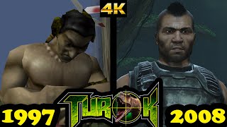 Evolution of Turok games (1997-2008/2019)