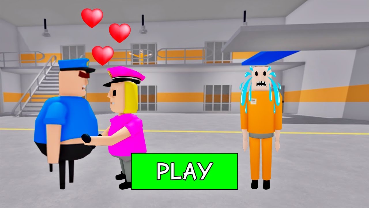 SECRET UPDATE | POLICE COP FALL IN LOVE WITH POLICE GIRL? SCARY OBBY ROBLOX #roblox #obby