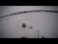 February 28, 2020 ice fishing Michigan secluded lake for bluegills!