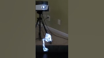 3D hologram with steam and projector #science #physics