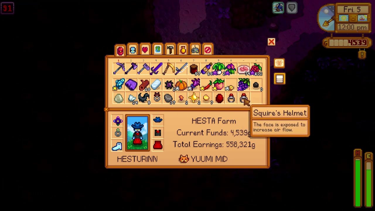 How I got Squire's Helmet item Stardew Valley 1.5 YouTube
