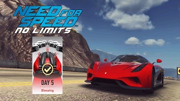 Day 5 Blessing Koenigsegg Regera UNDERWORLD DOWNFALL NFS No Limits Gameplay Walkthrough