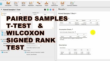 Paired Sample T-TEST and Wilcoxon Signed Rank Test