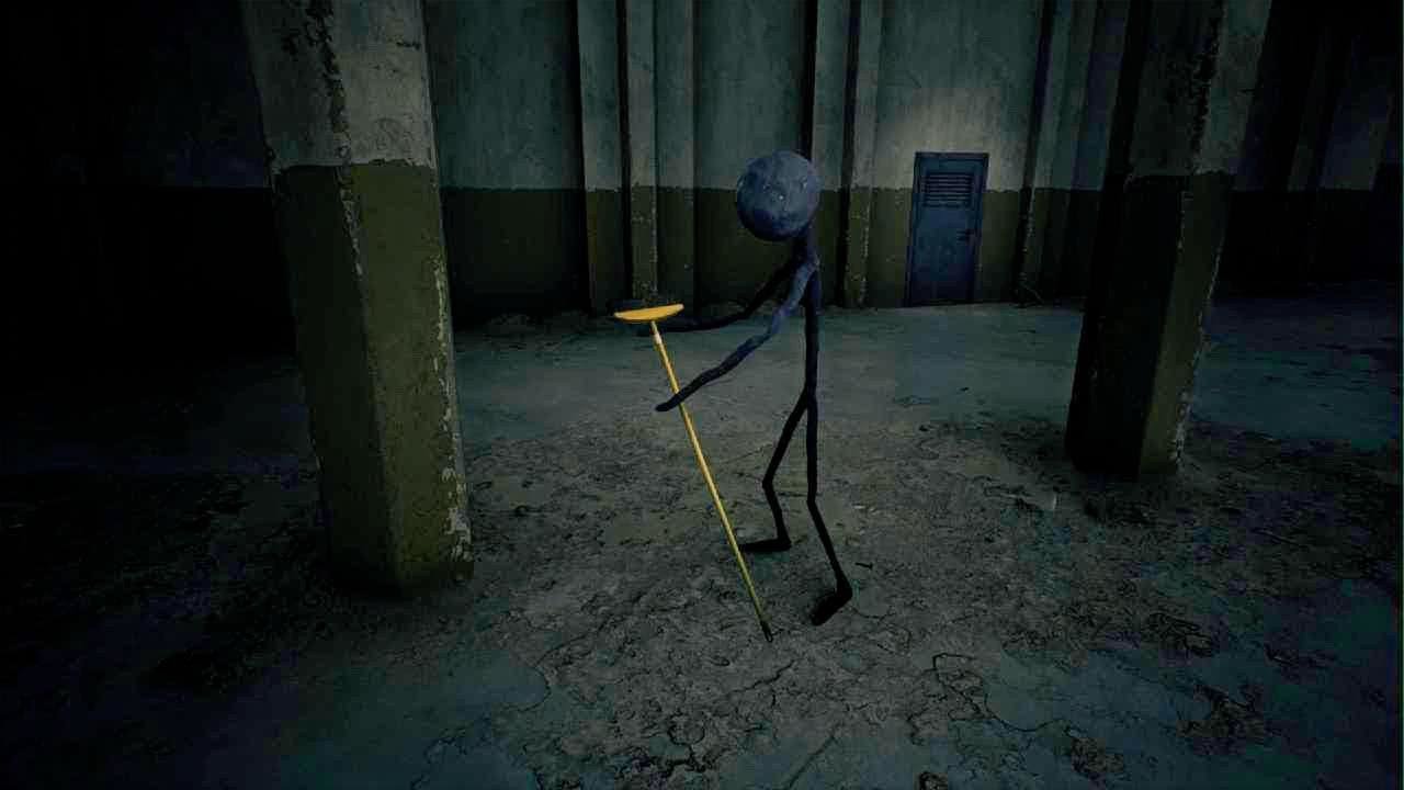 KID A MNESIA EXHIBITION Upsidedown broom guy YouTube