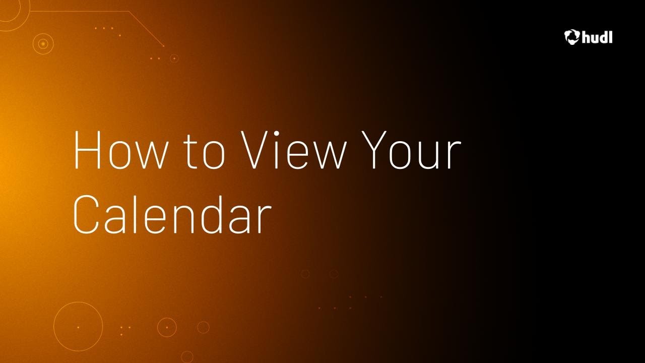 How to View Your Calendar - YouTube