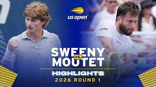 Dane Sweeny vs. Corentin Moutet Highlights | 2026 US Open Round 1
