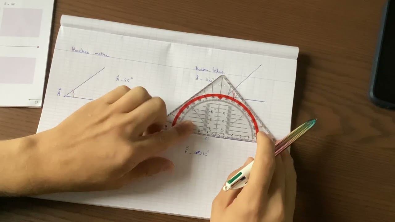 Wiskunde 1A // M2 Hoeken tekenen