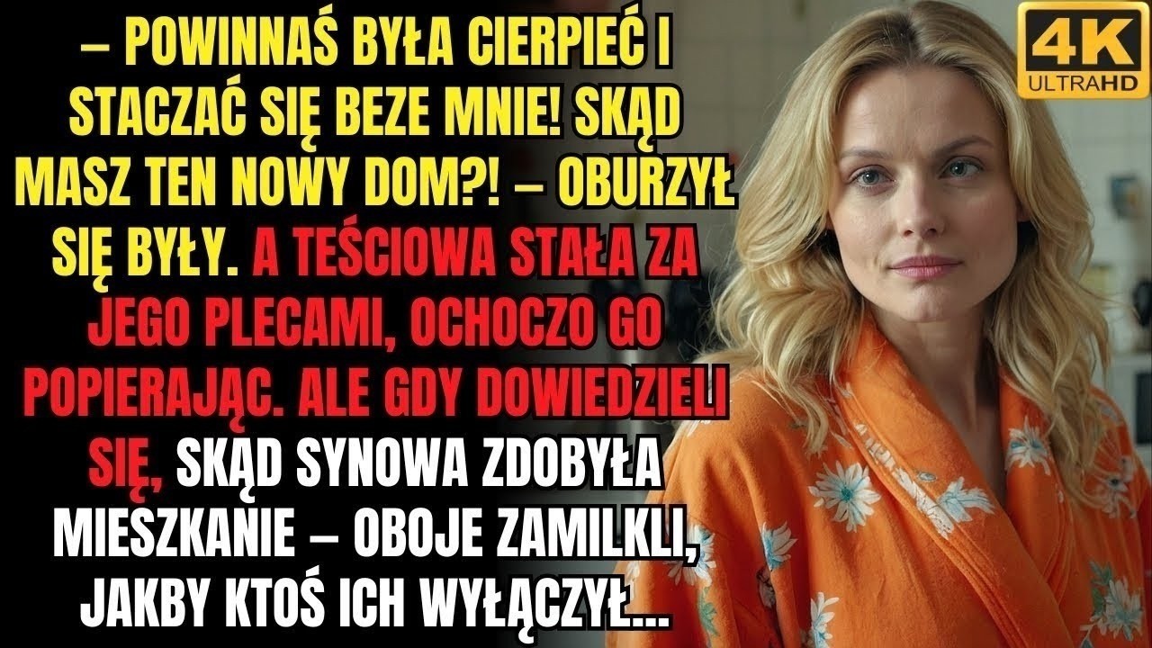 Siedziałam w kuchni, patrząc na parę z czajnika, gdy teściowa weszła bez pukania i rzuciła: „Gdybyś zachowywała się jak żona, zasłużyłabyś na szacunek”. Mąż milczał, zgarbiony nad rachunkami, a ja...