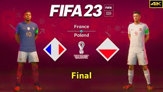 FIFA 23 - FRANCE vs. POLAND - FIFA World Cup Final - Mbappé vs. Lewandowski - PS5™ [4K]