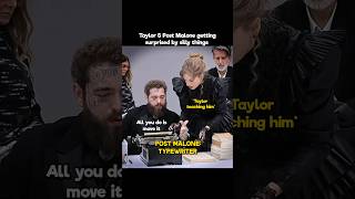 Taylor & post Malone gets surprised by silly things #taylorswift #swifties #erastour #music #shorts