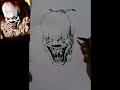 “Pennywise Drawing 🎈 | IT Movie Horror Sketch”