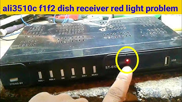 how to make ali3510c f1f2dish receiver red light problem solution |ali3510c red light fault