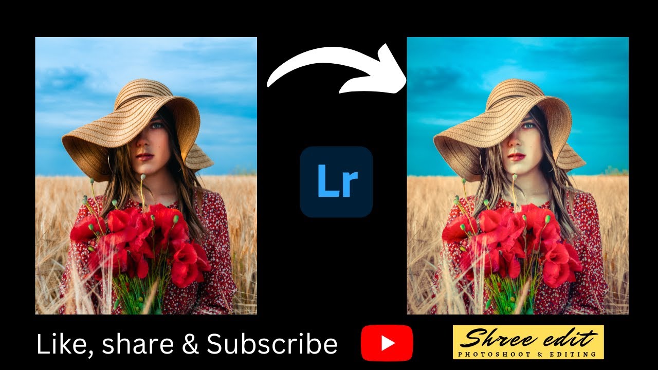 How to Color Grading a Portrait photo in LIGHTROOM | ShreeEdit # ...