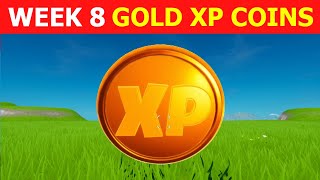 Gold XP Coin *WEEK 8* Location! Fortnite Season 4 Week 8 XP Coin Location