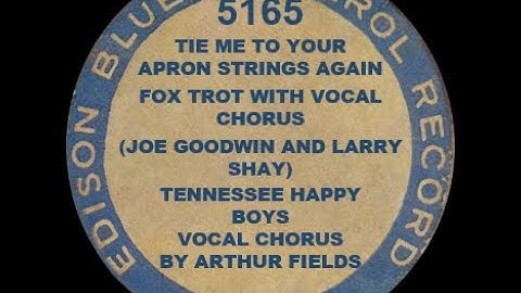 5165 - Tie Me To Your Apron Strings Again - Tennessee Happy Boys