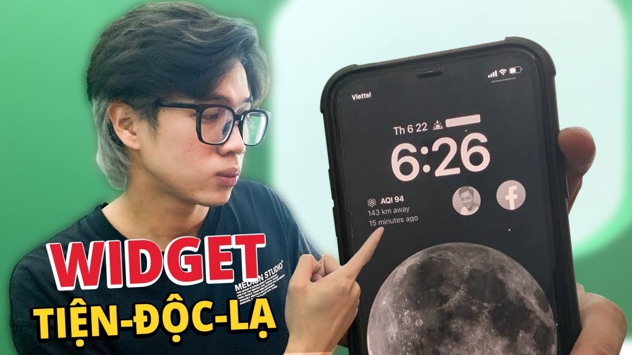 CUSTOM THÊM WIDGET CHO MÀN HÌNH KHÓA iOS 16 - youtube