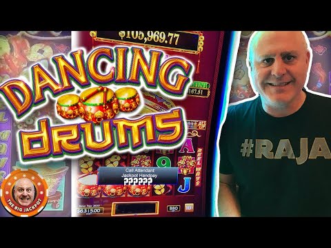 🥁 My BIGGEST EVER Bonus Jackpot On… 💃 Dancing Drums!!!   |  Raja Slots