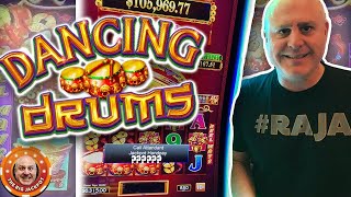🥁 My BIGGEST EVER Bonus Jackpot On… 💃 Dancing Drums!!!   |  Raja Slots screenshot 4