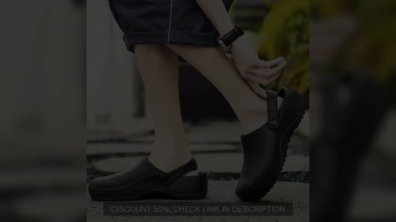 Pallene New Men's Chef Shoes Non-slip Wear-Resistant Doctor Surgical Shoes Waterproof Odorproof Sand