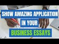 How to include amazing application in your business essays gcse business and a level business