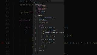 Matrix Rain in pure C  no graphics, no tricks 💚