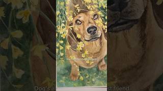 Cute dachshund watercolor painting #art #dog #dogpainting #dachshund Cute dachshund watercolor painting #art #dog #dogpainting #dachshund