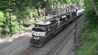 NS 2758 Leads A Stack Train @ Cassandra, PA w Canon HF11