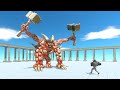 Giant LAVA GOLEM with Four Hands - Animal Revolt Battle Simulator