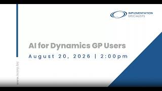 AI Powered Insights for Dynamics GP