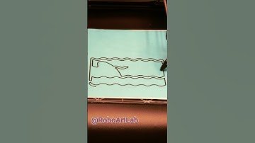 RoboArtLabor - Robot Draw Stunning #Seascape 🌊🤖🎨 #drawing #robotart #art #robot #digitalart #plotter