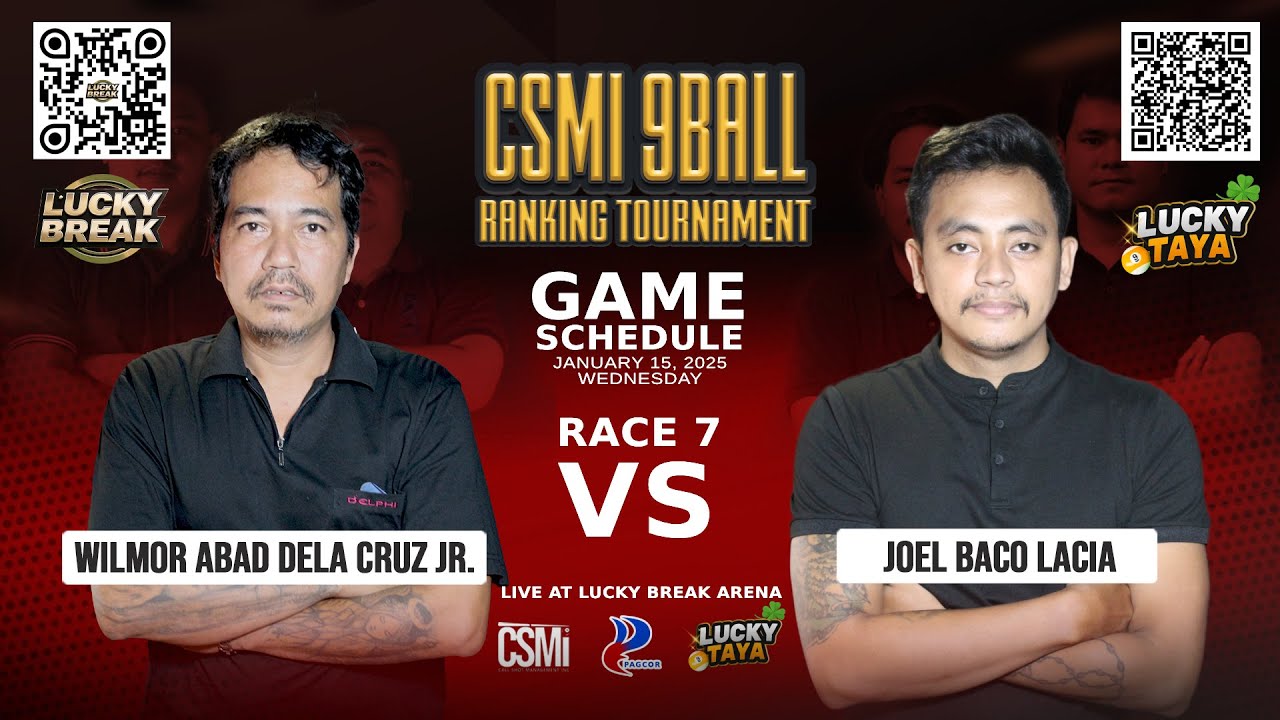 CSMI 9 Ball Ranking Tournament - Day 2 Match 5 - 01/15/2025 - REDCUBE