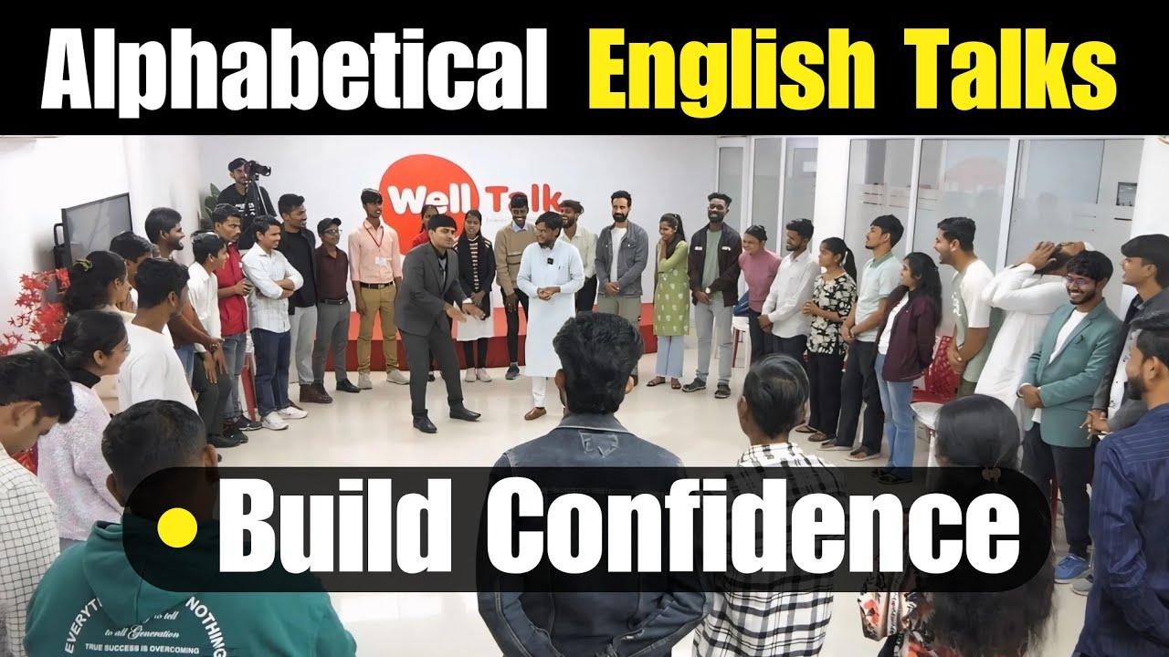 Alphabetical Public Speaking | Magical confidence building activity | public speaking at WellTalk 