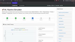 End-to-End ML Pipeline in 6 Steps (Interactive Demo: Data → Deploy)