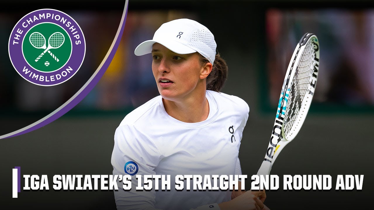 Iga Swiatek wins in straight sets over Zhu Lin Wimbledon on ESPN