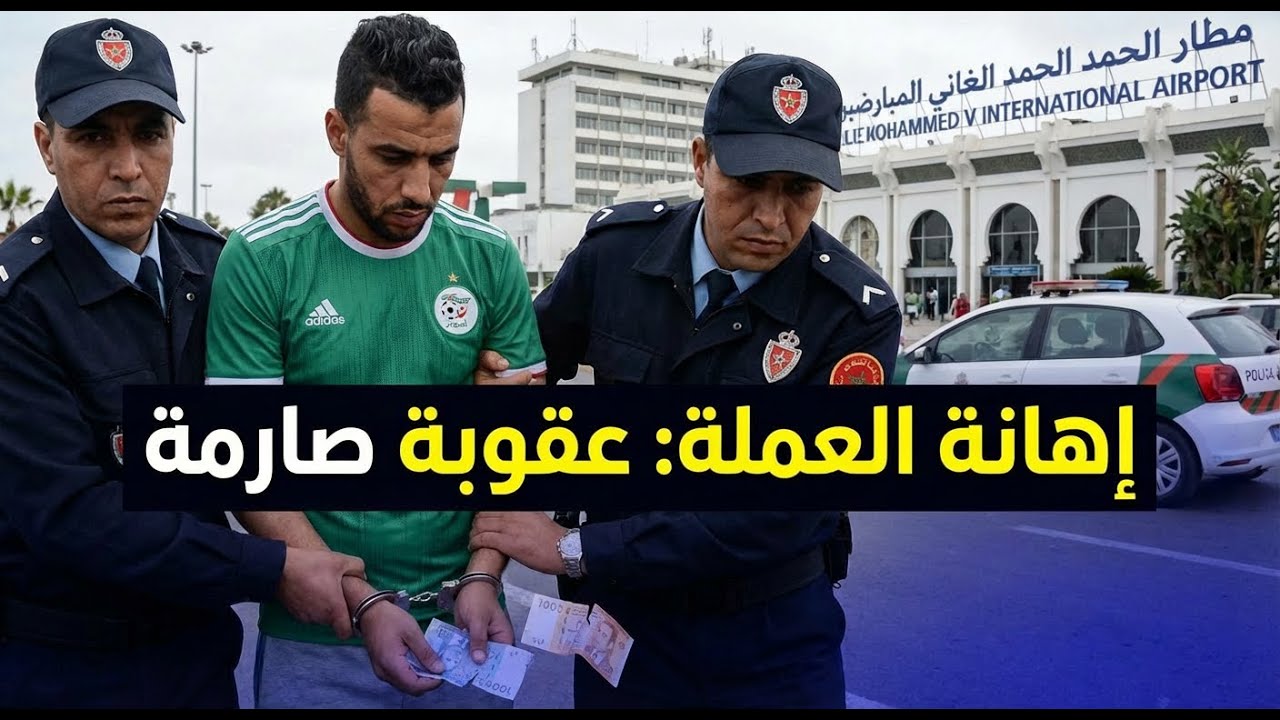 اعتقال جزائري بالدار البيضاء بعد تمزيق العملة المغربية في الكان