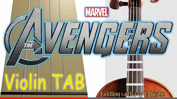 The Avengers - Main Theme - Violin - Play Along Tab Tutorial