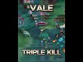 VALE - TRIPLE KILLS! GAARA SKIN!! #shorts #mobilelegends #mlbb