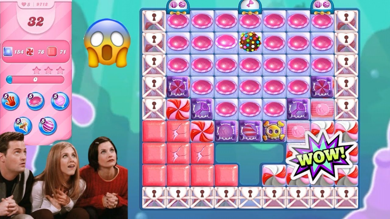 Special UFO party 🥳 Candy crush saga level 9712 Candy crush saga