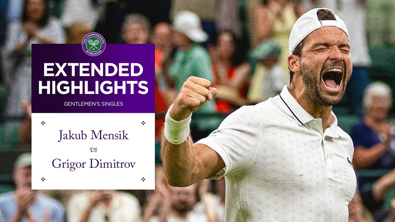 UNBELIEVABLE clash! | Jakub Mensik v Grigor Dimitrov | Extended Highlights | Wimbledon 2026