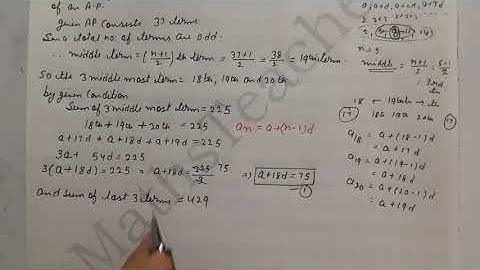 NCERT Exemplar Ex 5.4 (Q4) Arithmetic Progressions Class 10 maths