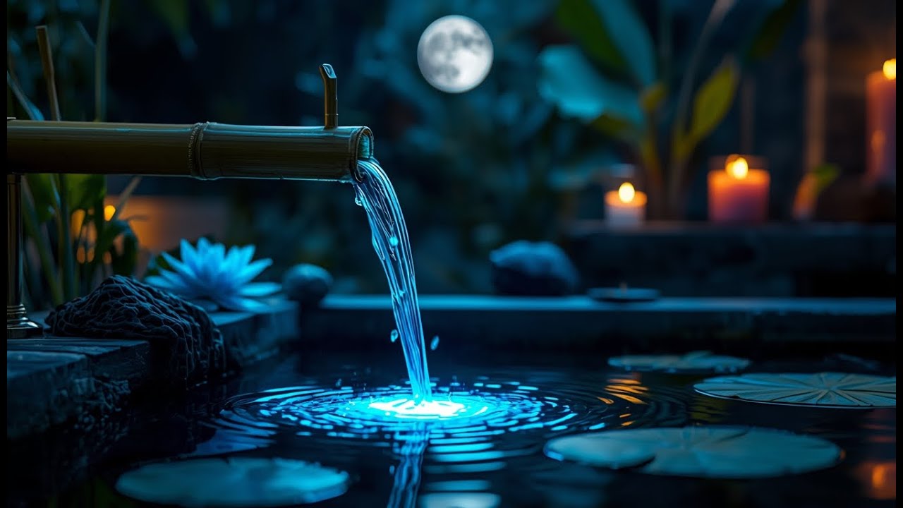 Healing Water Sounds & Soft Piano 🎶 Fall Asleep Fast, Calm Mind | Live 24/7